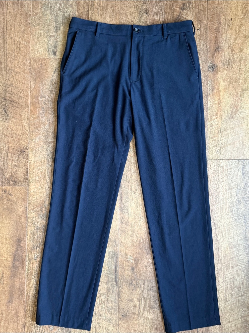 Van Heusen Men’s Dress Pants Soft Straight Leg Navy Blue 32x32